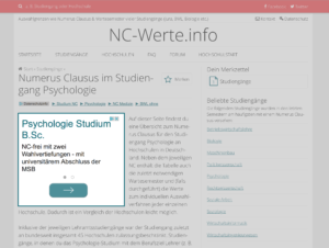 Bannerwerbung auf NC-Werte.info